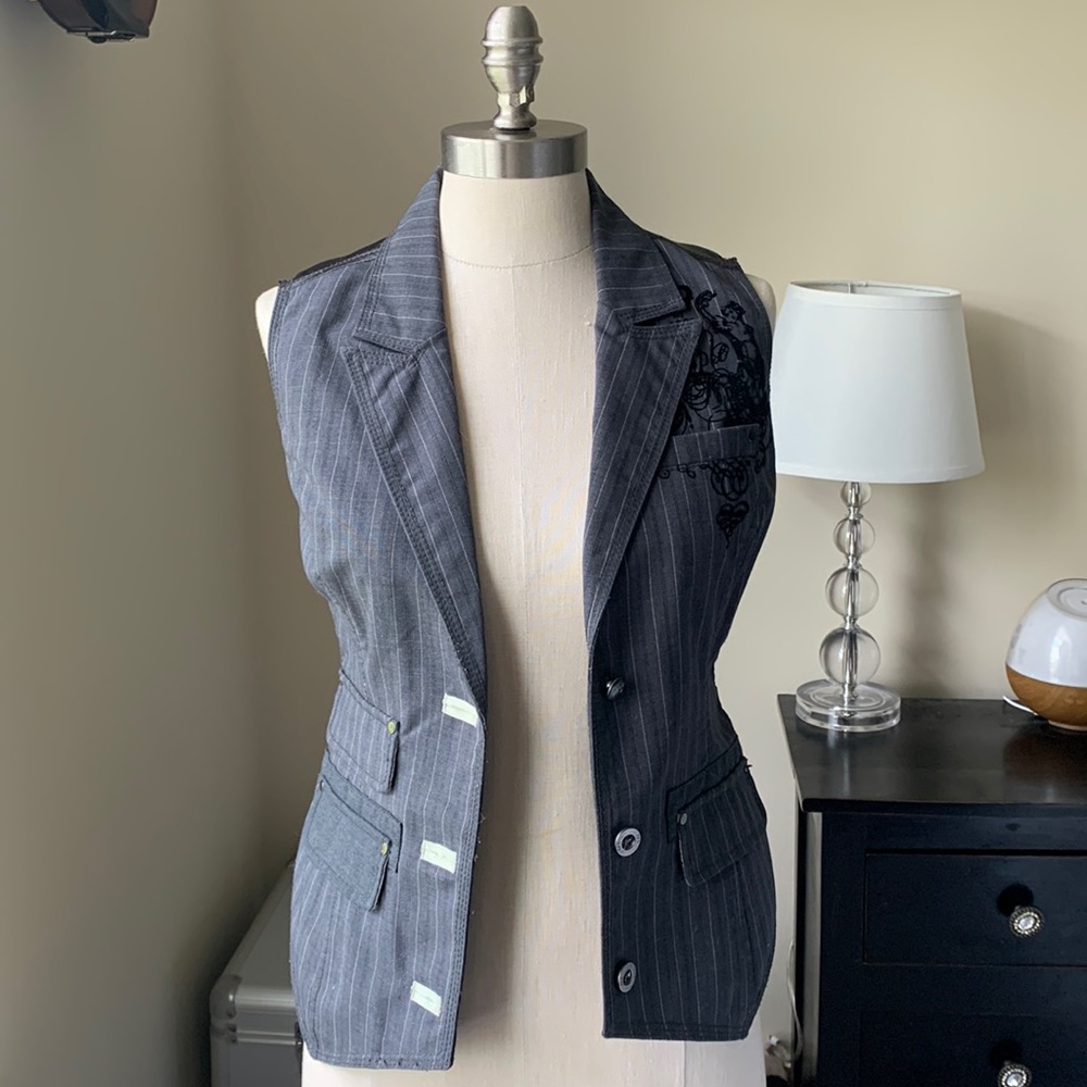 Stylish pinstriped Vest